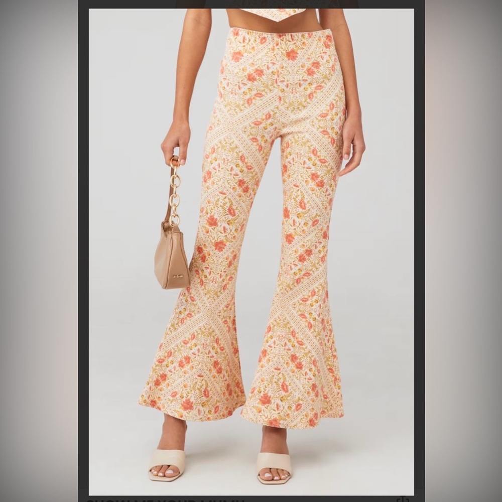 NWT Show me your Mumu Belmont Pull On Trouser in Patchwork Paisley - Medium - Picture 4 of 10